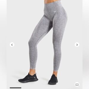 Gymshark Vital Seamless Leggings - Smokey Grey Marl - Size Medium
